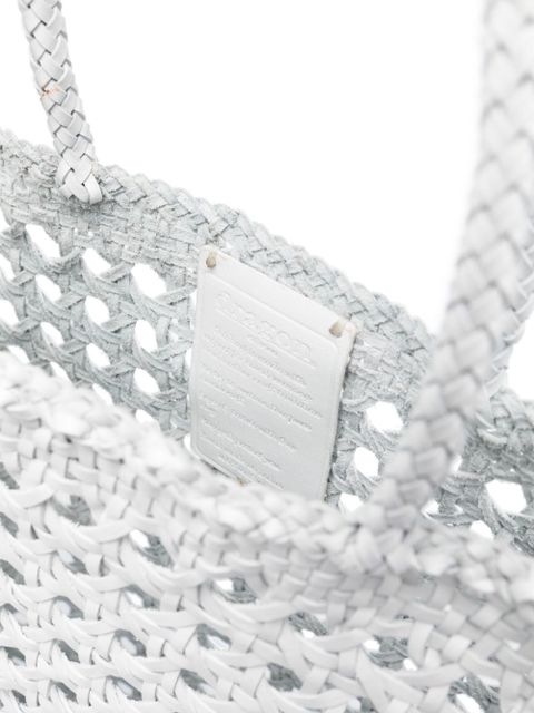 DRAGON DIFFUSION NS Cannage tote bag - White