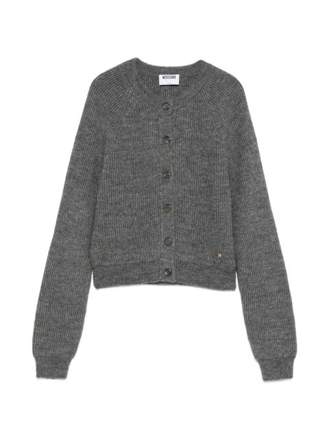 Moschino buttoned ribbed cardigan - Grey - zdjęcie produktu nr 1