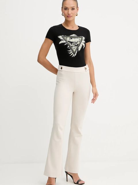 Guess t-shirt damski kolor czarny W5YI13 J1314