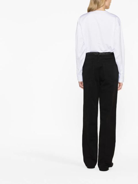 The Row Carlton straight-leg trousers - Black