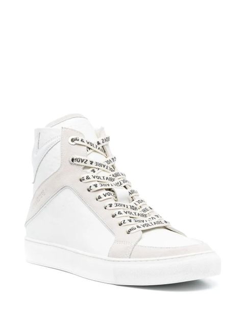 Zadig&Voltaire High Flash panelled leather sneakers - White - zdjęcie produktu nr 2