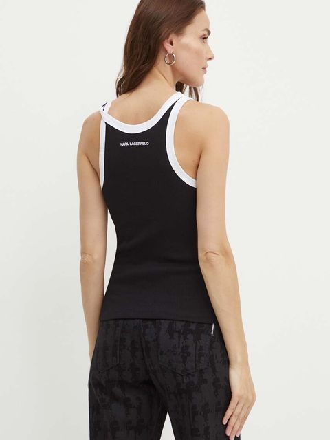 Karl Lagerfeld top damski kolor czarny 245W1719