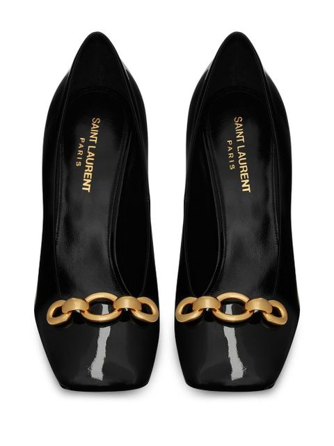 Saint Laurent Swing chain-link pumps - Black - zdjęcie produktu nr 2