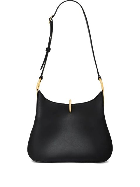 Rabanne medium Ring leather shoulder bag - Black - zdjęcie produktu nr 1