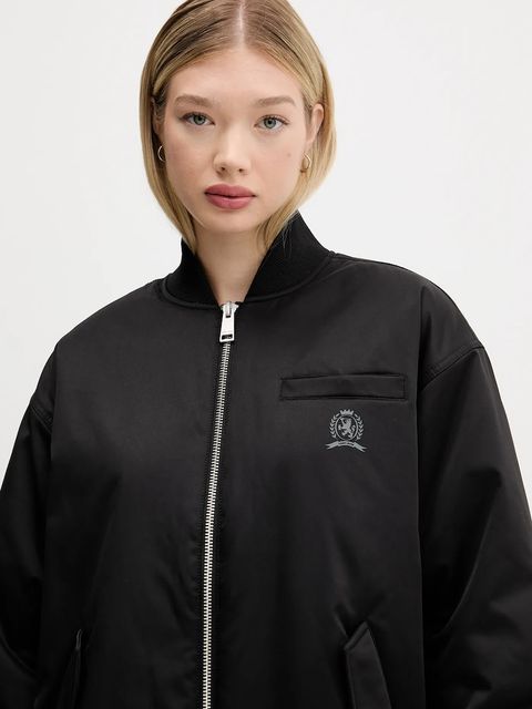 Tommy Jeans kurtka kolor czarny zimowa oversize DW0DW21629