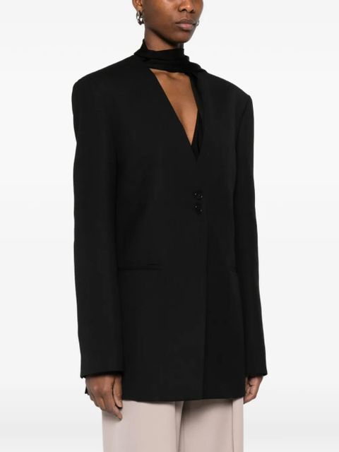 The Frankie Shop single-breasted blazer - Black