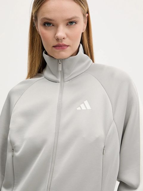 adidas bluza Stadium damska kolor szary z aplikacją KA6251