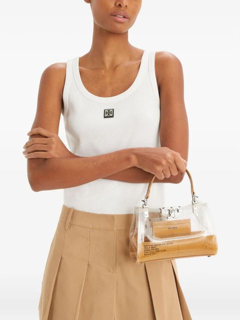 Tory Burch Eleanor Clear mini satchel bag - Neutrals - zdjęcie produktu nr 2