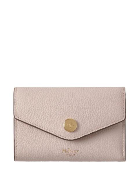 Mulberry folded grained-leather wallet - Pink