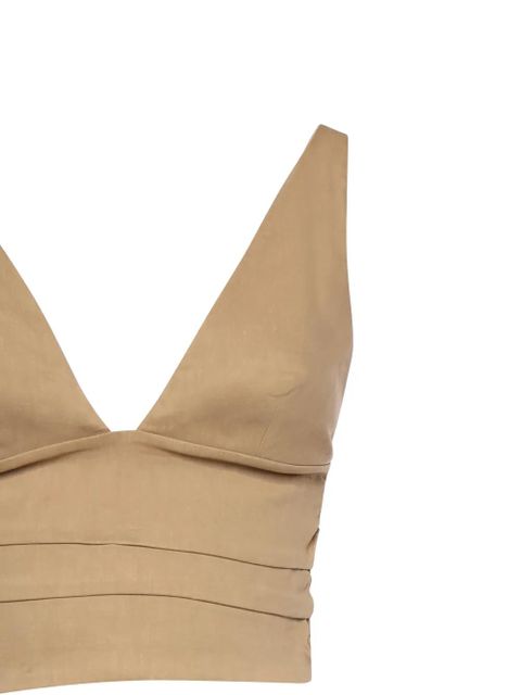 PINKO V-neck top - Neutrals