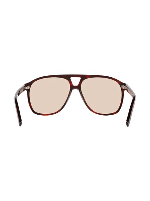 Saint Laurent Eyewear Dune pilot-frame sunglasses - Red