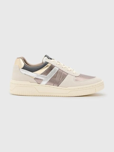 AllSaints sneakersy skórzane Vix Suede Sneaker damskie kolor beżowy W125FB - zdjęcie produktu nr 1