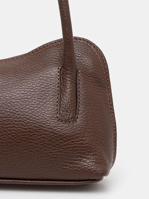 Answear.LAB torebka skórzana kolor brązowy