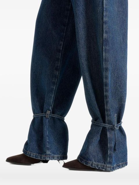Manière De Voir Faye tie-waist wide-leg jeans - Blue