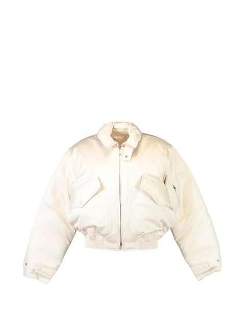 Victoria Beckham padded bomber jacket - Neutrals - zdjęcie produktu nr 1