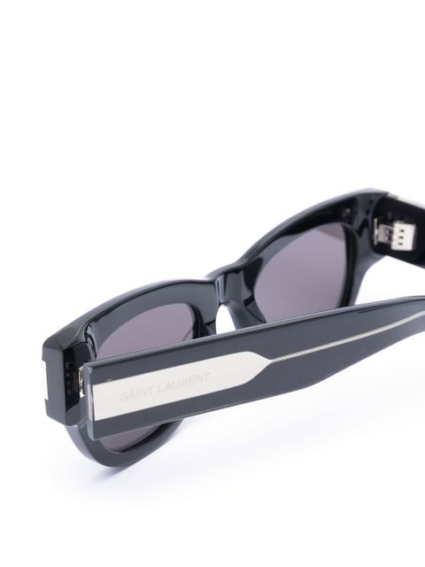Saint Laurent Eyewear naked wire core cat-eye sunglasses - Black