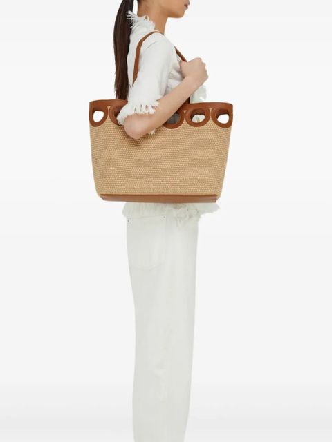 Ferragamo large raffia tote bag - Neutrals - zdjęcie produktu nr 2