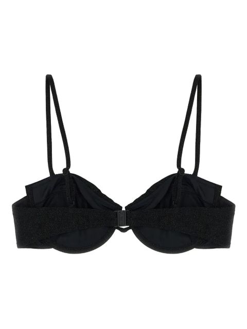 MC2 Saint Barth Salina lurex underwire bikini top - Black - zdjęcie produktu nr 2