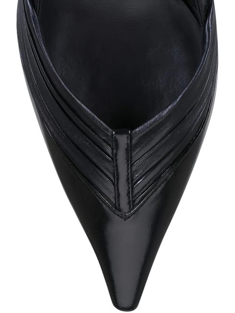 Jimmy Choo Afia ruched slingback pumps - Black