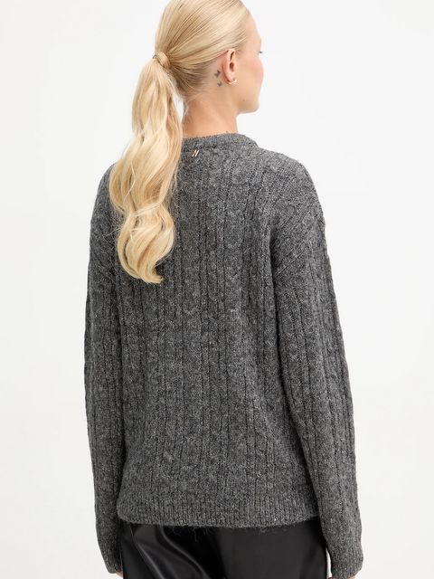 Silvian Heach sweter z domieszką wełny MARKOVKA damski kolor szary GPA25146MA - zdjęcie produktu nr 2