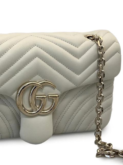 Gucci GG Marmont chain-strap bag - White - zdjęcie produktu nr 2