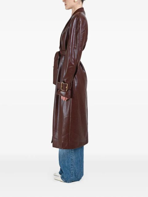 Rowen Rose double-breasted belted coat - Brown