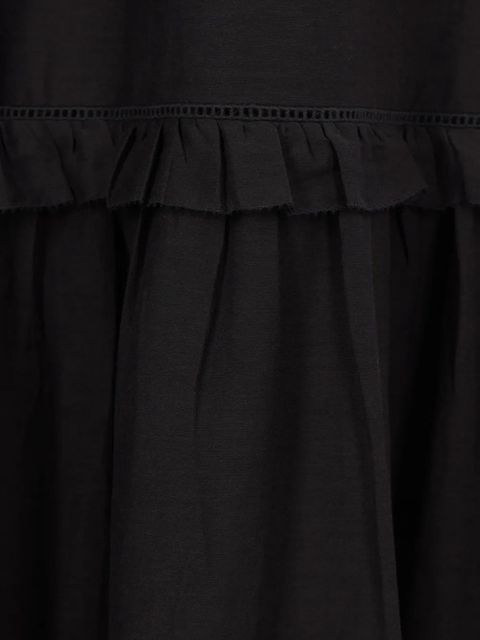 MARANT ÉTOILE ruffled tiered maxi skirt - Black
