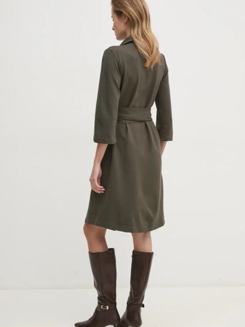 Answear.LAB sukienka kolor zielony mini rozkloszowana