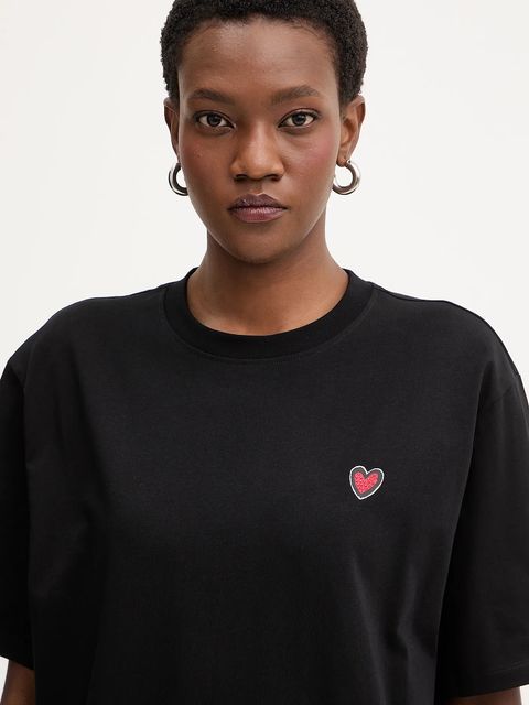 Karl Lagerfeld t-shirt bawełniany IKON damski kolor czarny B1W17090