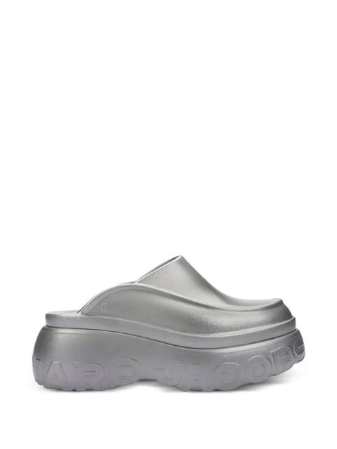 Marc Jacobs x Melissa logo-embossed mules - Silver - zdjęcie produktu nr 1