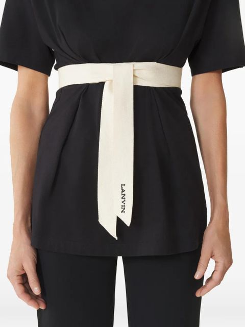 Lanvin tie-detail top - Black