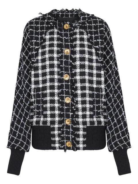 Balmain tweed button bomber jacket - Black - zdjęcie produktu nr 1