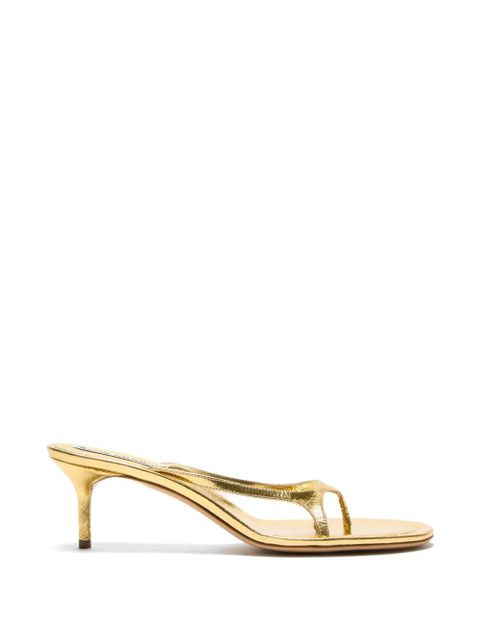 Acne Studios metallic leather sandals - Gold - zdjęcie produktu nr 1