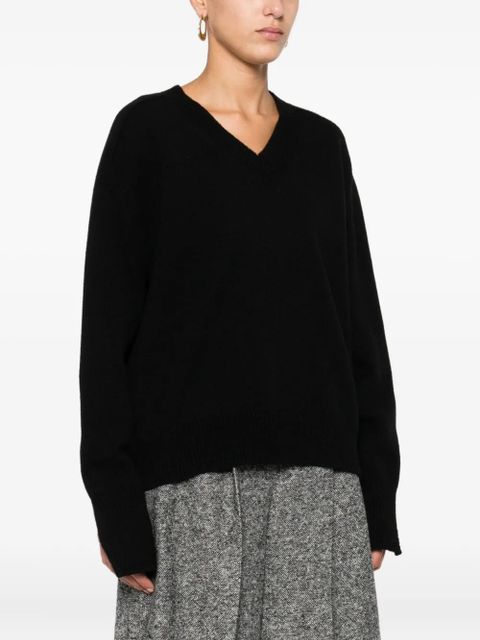Róhe V-neck sweater - Black