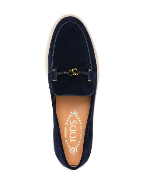 Tod's suede espadrille loafers - Blue