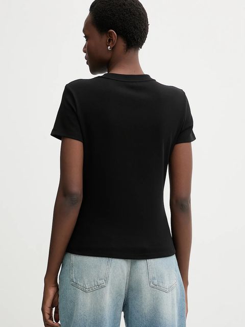 Miss Sixty t-shirt damski kolor czarny 6S3SJ00800