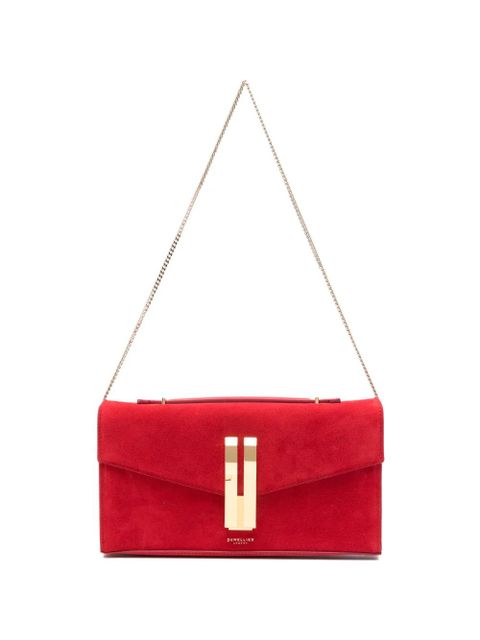 DeMellier Vancouver chain suede clutch bag - Red - zdjęcie produktu nr 1