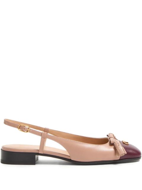 Valentino Garavani Valet Du Roi Kid slingback pumps - Neutrals