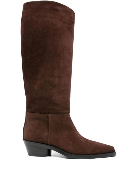 Proenza Schouler 40mm suede knee-high boots - Brown - zdjęcie produktu nr 1