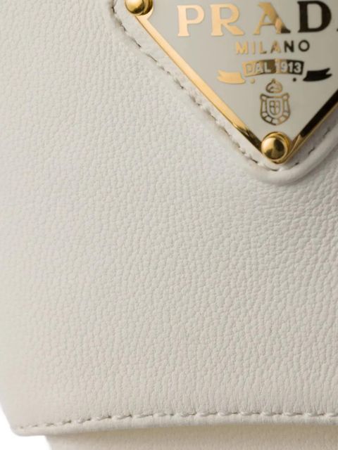 Prada platform leather sandals - White