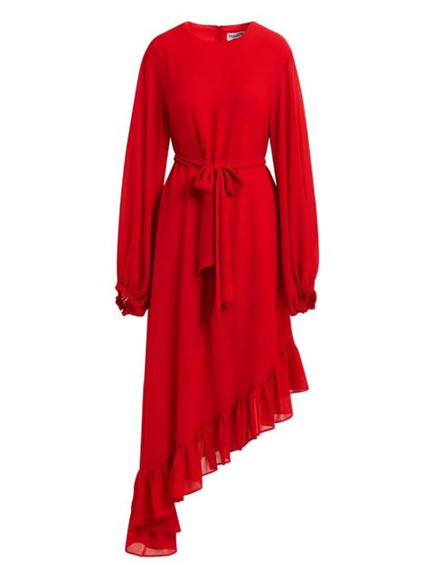 Essentiel Antwerp ruffled asymmetric dress - Red - zdjęcie produktu nr 1