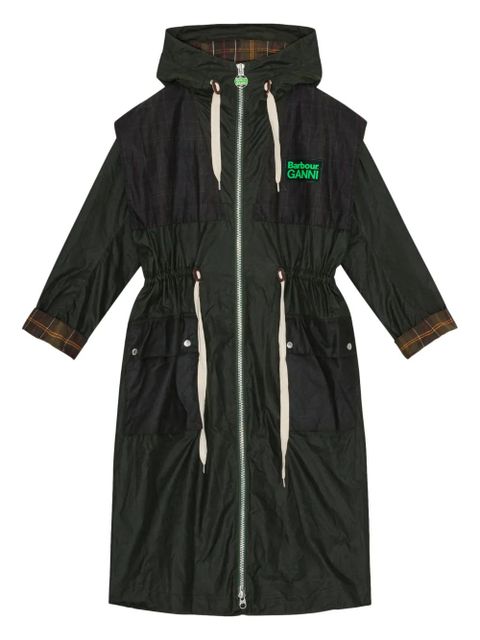GANNI x Barbour hooded coat - Green - zdjęcie produktu nr 1