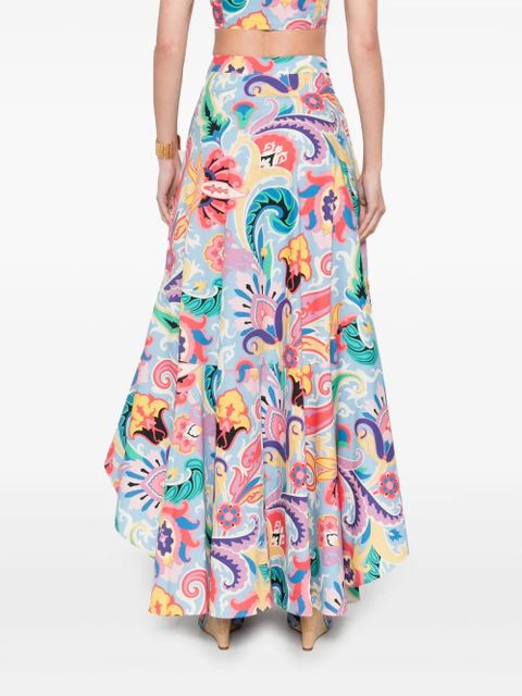 ETRO graphic-print maxi skirt - Yellow - zdjęcie produktu nr 2