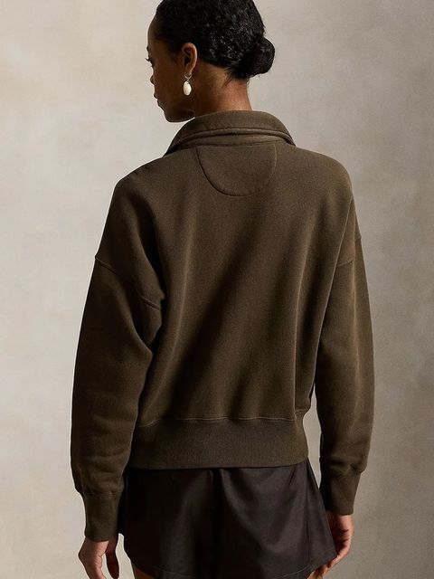 Polo Ralph Lauren bluza damska kolor brązowy z aplikacją 211B18685