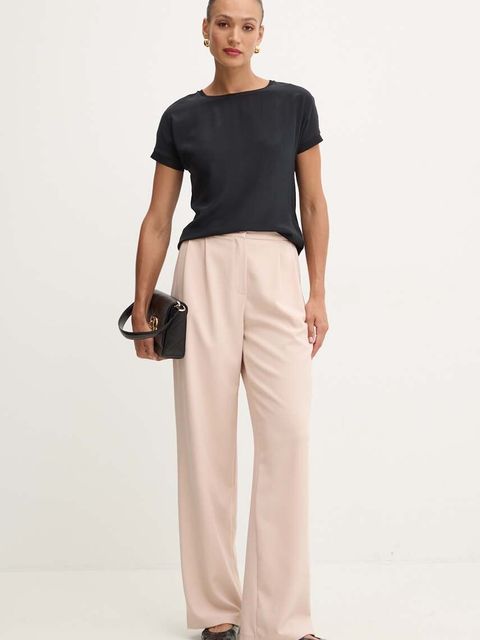 MAX&Co. t-shirt z domieszką jedwabiu