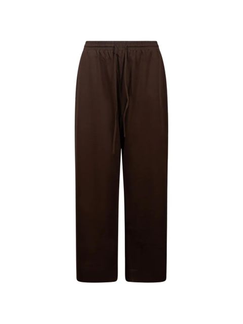 Weekend Max Mara drawstring straight trousers - Brown - zdjęcie produktu nr 1