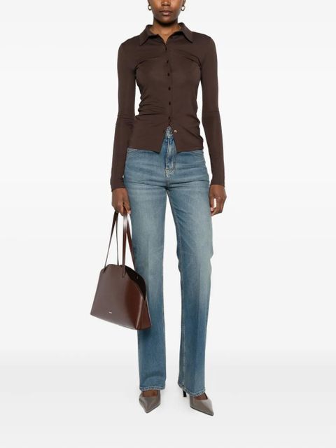 Victoria Beckham Julia washed jeans - Blue