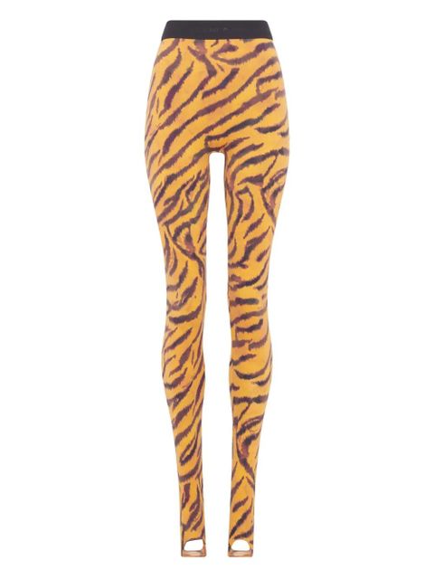 Marine Serre tiger-print leggings - Orange - zdjęcie produktu nr 1