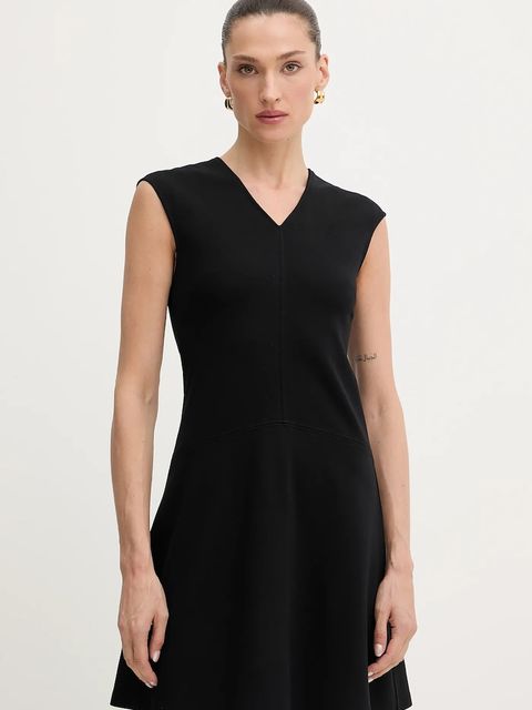 BOSS Orange sukienka kolor czarny mini rozkloszowana 50543845 - zdjęcie produktu nr 1