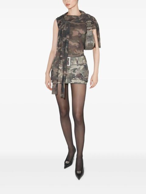 MISBHV asymmetric mesh t-shirt - Green